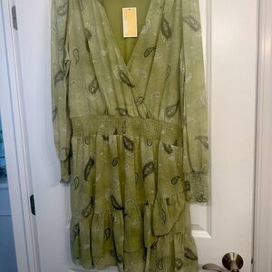 Michael Kors army green dress